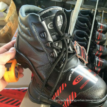 Industrial Work Leather Safety Shoes (PU Leather+Rubber Sole)